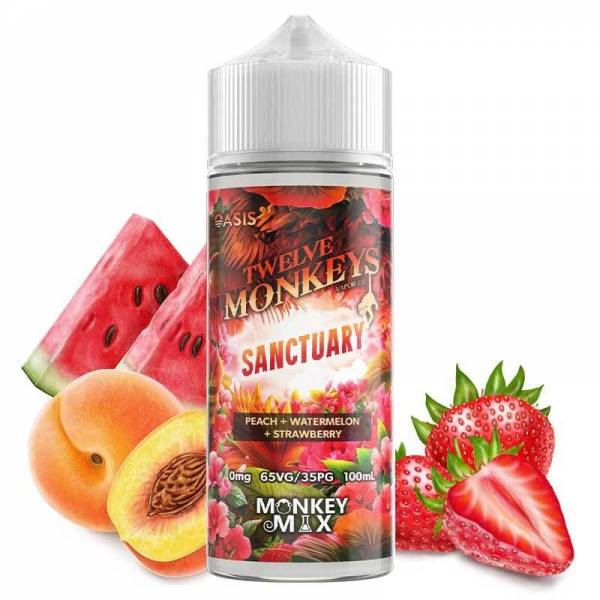 E-liquide Sanctuary 100ML Twelve Monkeys - Saveur fruits rouges pour cigarette électronique