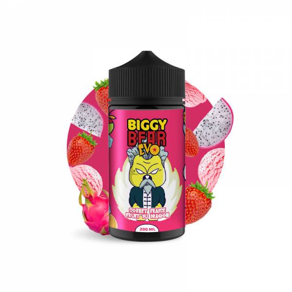 Sorbet Fraise Fruit du Dragon 200ML - Biggy Bear Evo