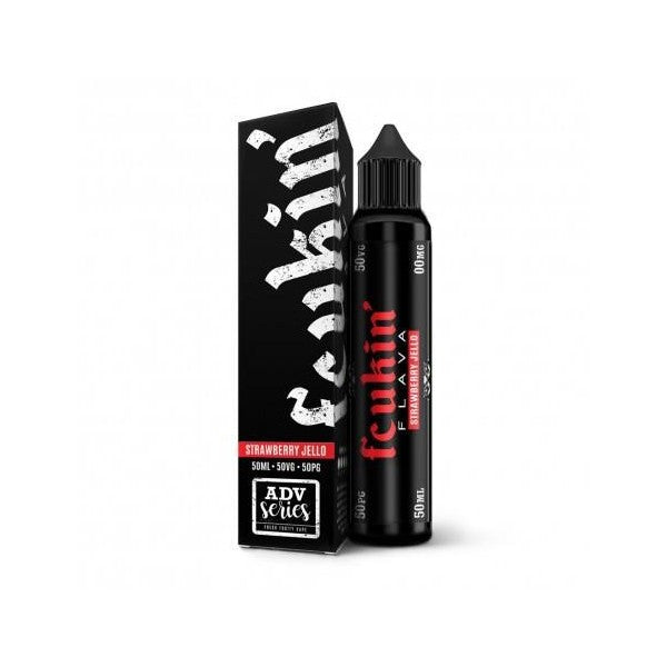 E-liquide Strawberry Jello 50ml Fcukin Flava - Saveur fraise mentholée pour cigarette électronique"